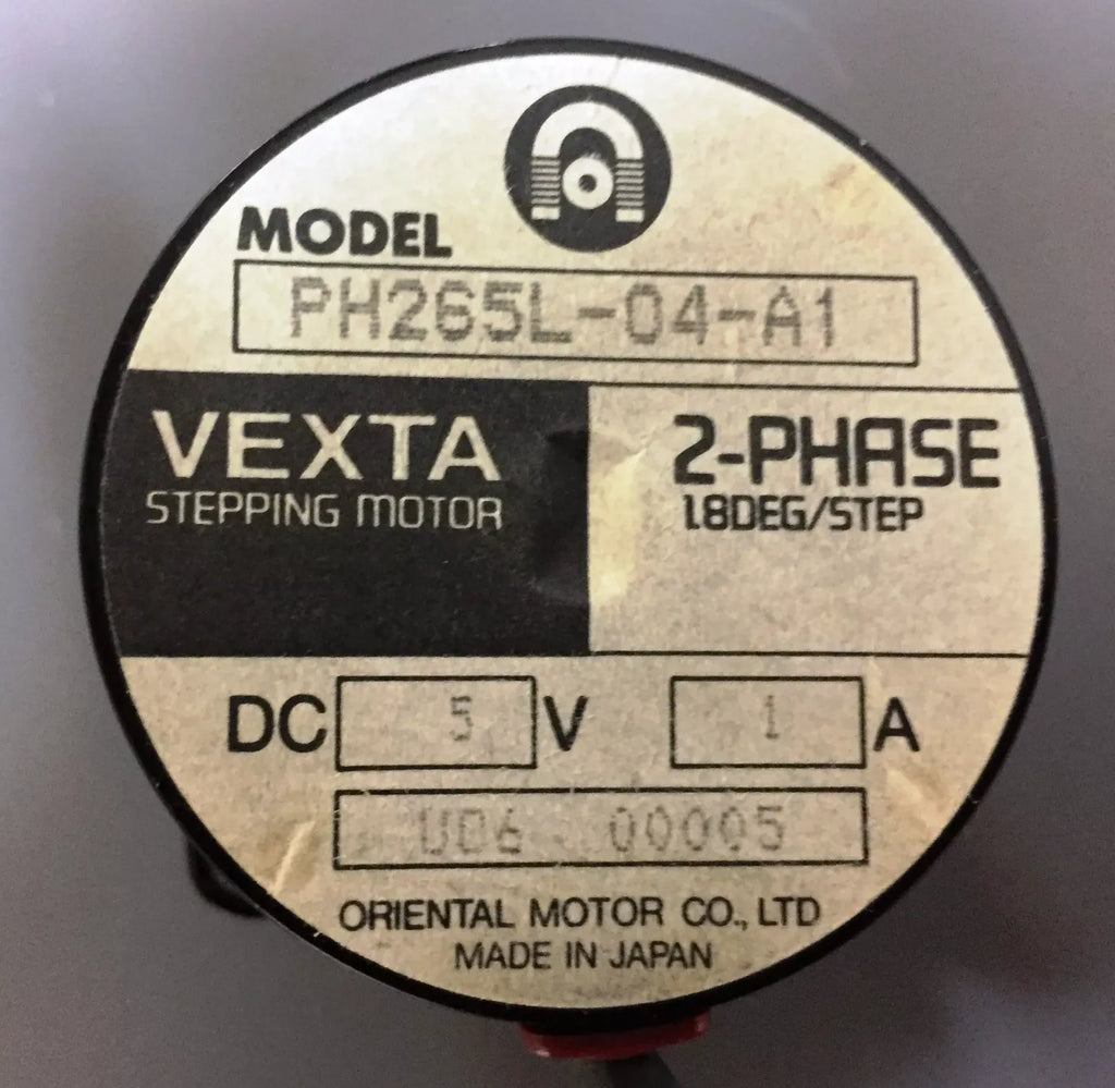 Vexta PH265L-04-A1 2-Phase 1.8° Step DC 5V Stepping Motor - ZYYKZ Test Equipment