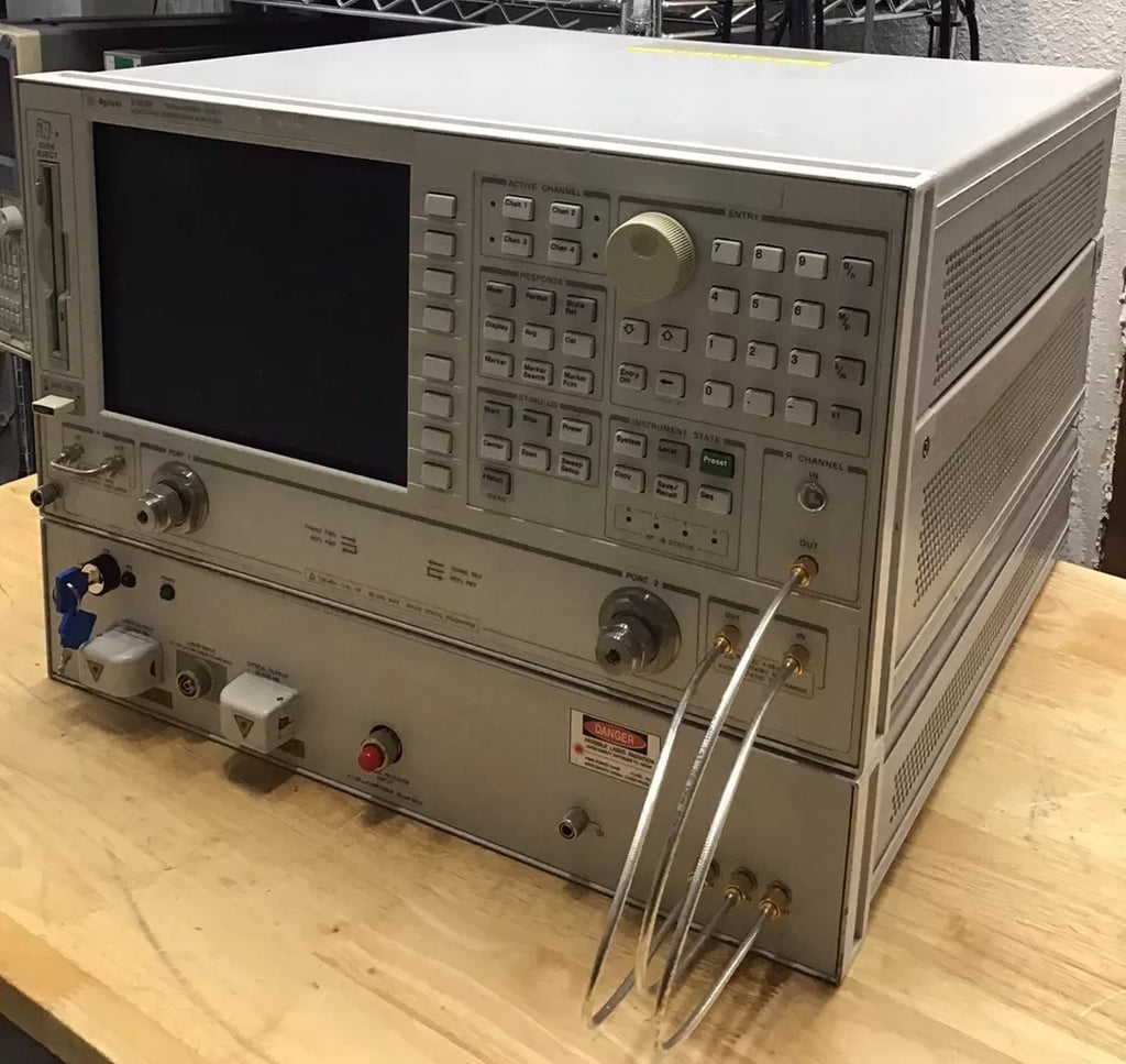 Agilent 8703B / 8720ES Lightwave Component Network Analyzer 50MHz-20GHz OPT:155 - ZYYKZ Test Equipment