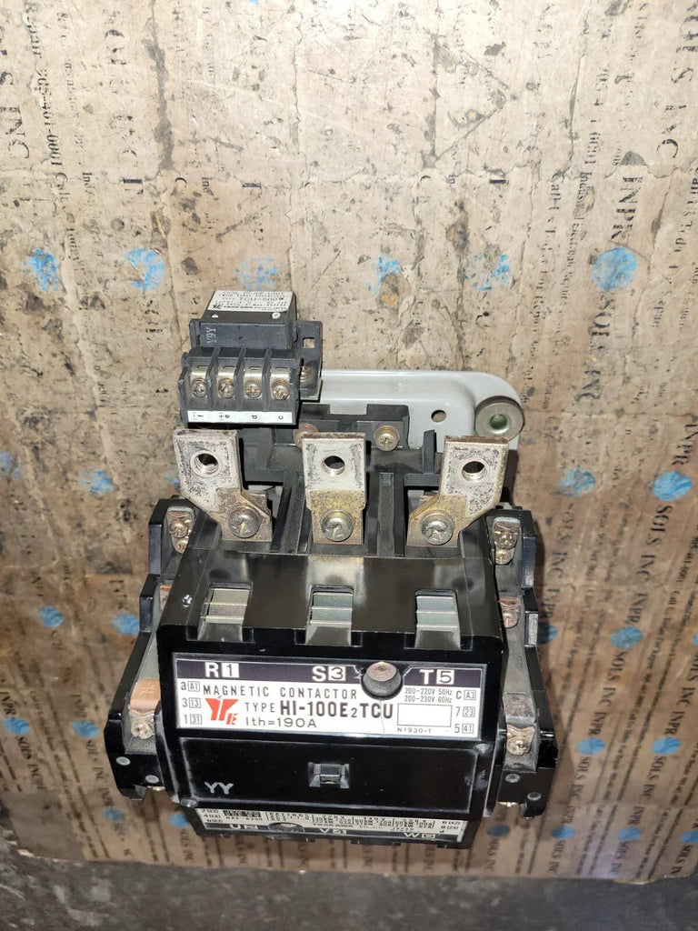 Yaskawa HI-100E2TCU Magnetic Contactor AC 220V 190A - ZYYKZ Test Equipment