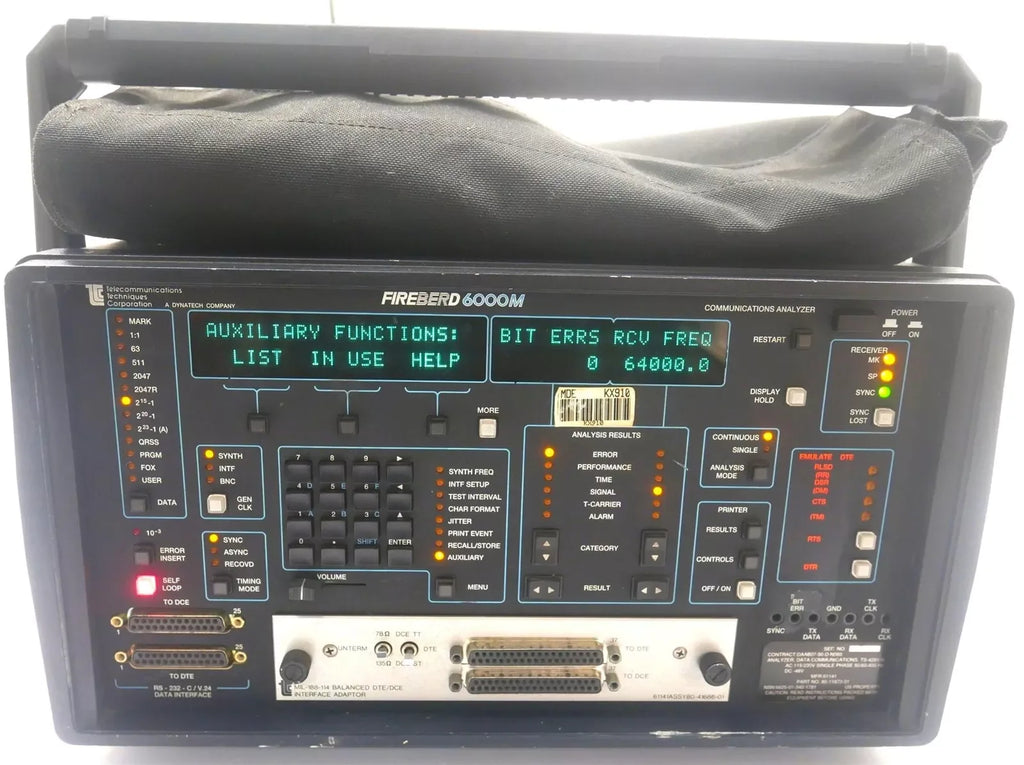 TTC FIREBERD 6000 M Vector Network Analyzer for Precision RF Testing - ZYYKZ Test Equipment