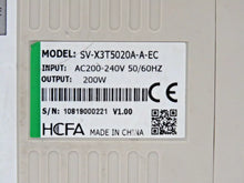 Load image into Gallery viewer, HCFA SV-X3T5020A-A-EC Servo Drive 200W DC280-325V / AC200-230V - ZYYKZ Test Equipment