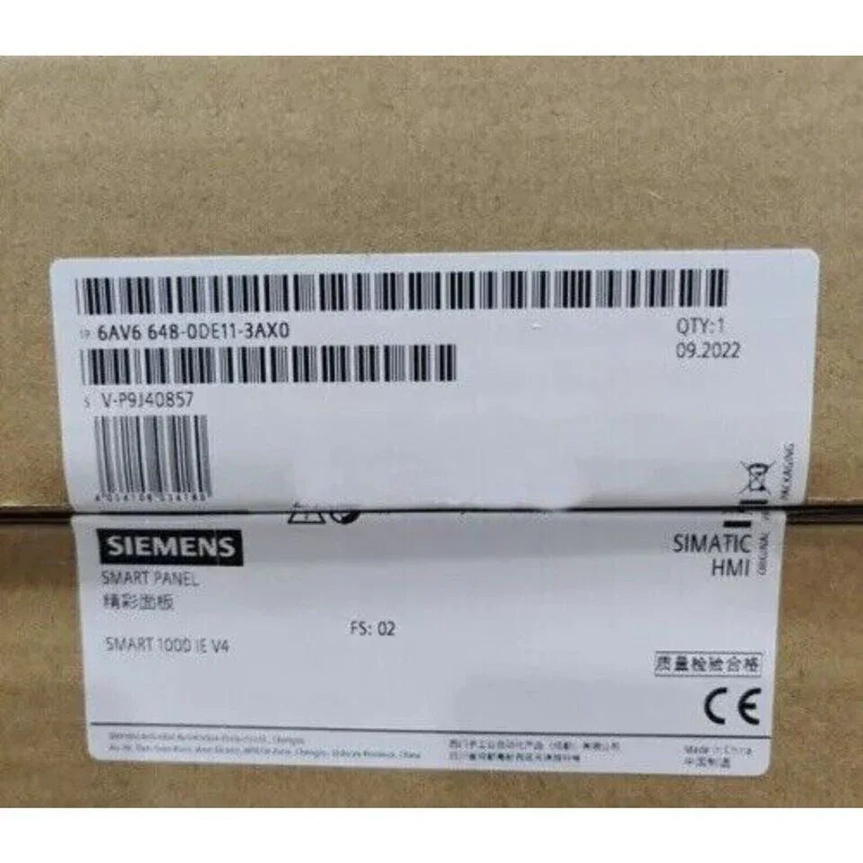 Siemens SIMATIC HMI Smart 1000 IE V4 Industrial Touch Panel 6AV6648-0DE11-3AX0 - ZYYKZ Test Equipment
