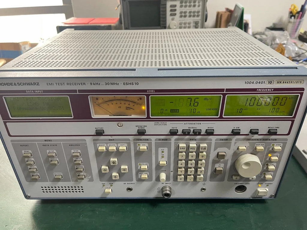 Rohde & Schwarz ESHS10 EMI Test Receiver 9 kHz to 30 MHz - ZYYKZ Test Equipment