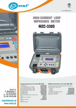 Load image into Gallery viewer, Sonel MZC-330S High-Current Loop Impedance Meter - 750V, 0.01Ω Resolution, 300A TRMS