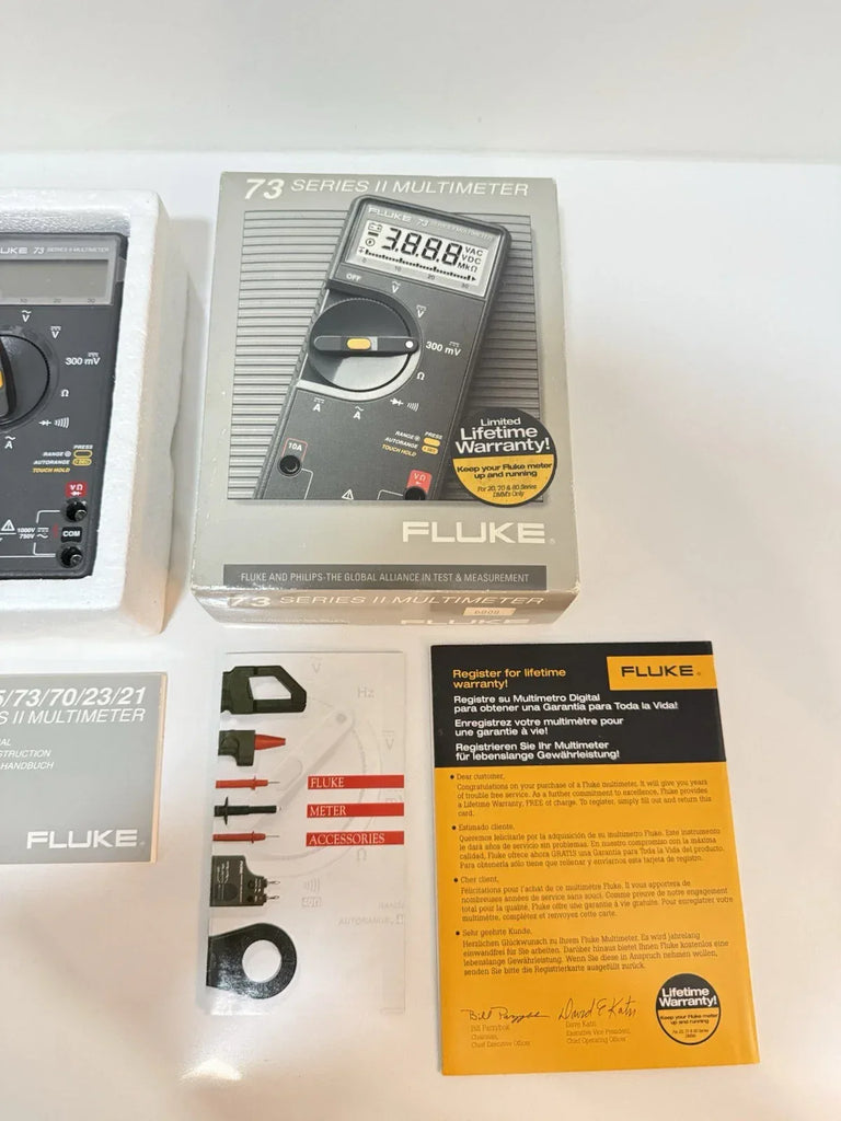 Fluke 73 Series II Digital Multimeter – True RMS, Durable Design - ZYYKZ Test Equipment