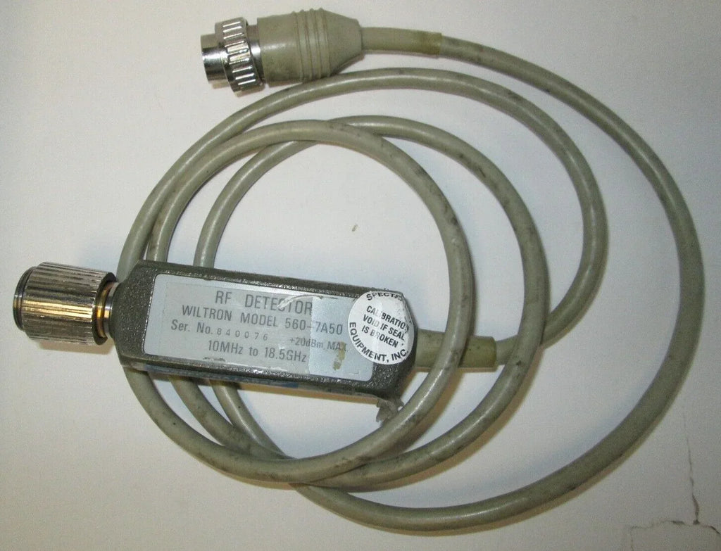 Wiltron 560-7A50 18 GHz High-Sensitivity Detector for Anritsu Scalar Network Analyzers - ZYYKZ Test Equipment