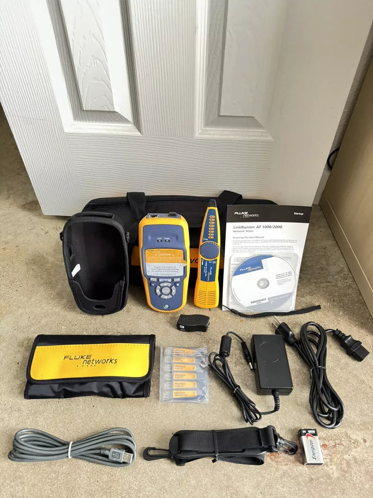 Fluke Networks LRAT-2000 Cable Tester Kit with Intellitone Probe - ZYYKZ Test Equipment