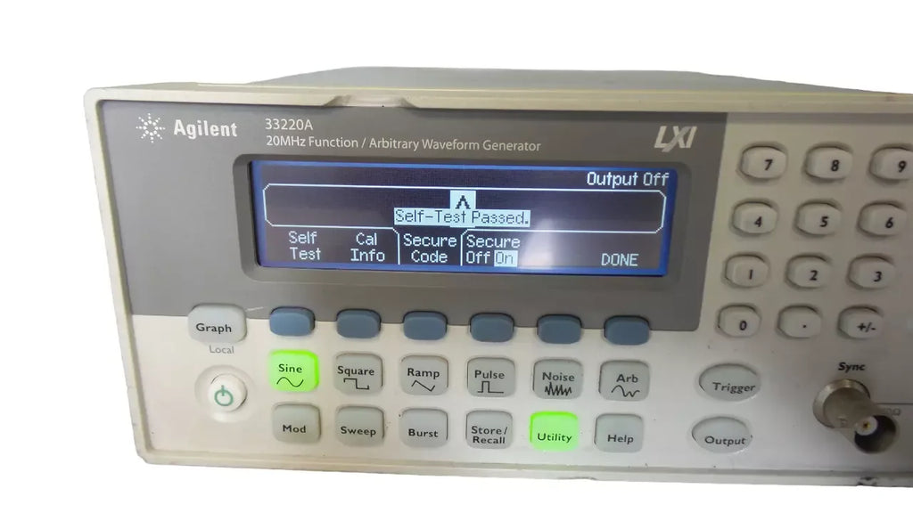 Agilent 33220A 20 MHz Arbitrary Waveform Generator - ZYYKZ Test Equipment