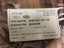 Load image into Gallery viewer, ACE Seal V-75B Brown Vulcanized O-Ring, 68.50 ID x 0.375 Dia - ZYYKZ Test Equipment