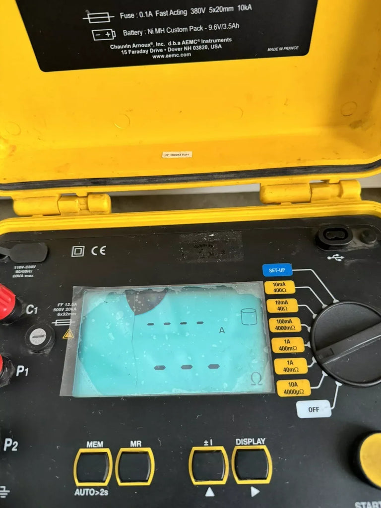AEMC Instruments Model 6240 Micro-Ohmmeter 110-230V 50/60Hz 80VA - ZYYKZ Test Equipment