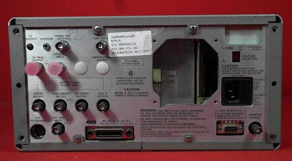 Agilent 8591A Spectrum Analyzer 9 kHz to 1.8 GHz - ZYYKZ Test Equipment