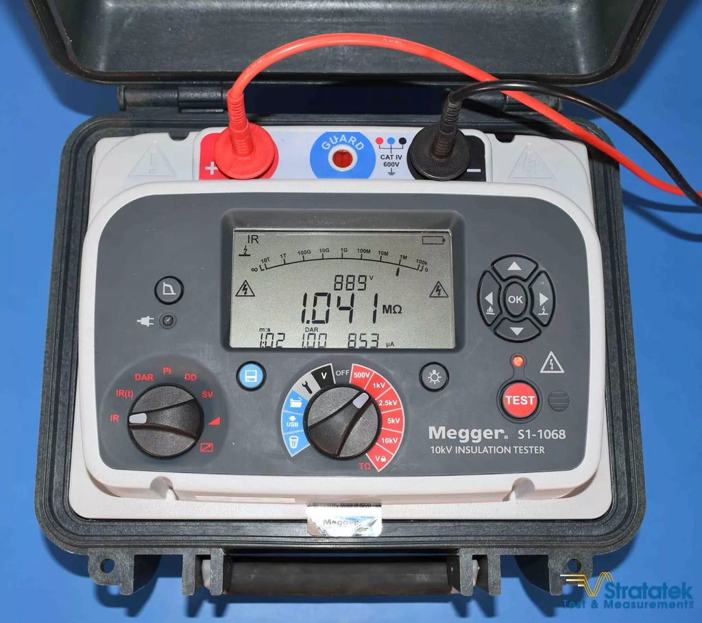 Megger S1-1068 10kV Insulation Resistance Tester - NIST Calibrated with Data