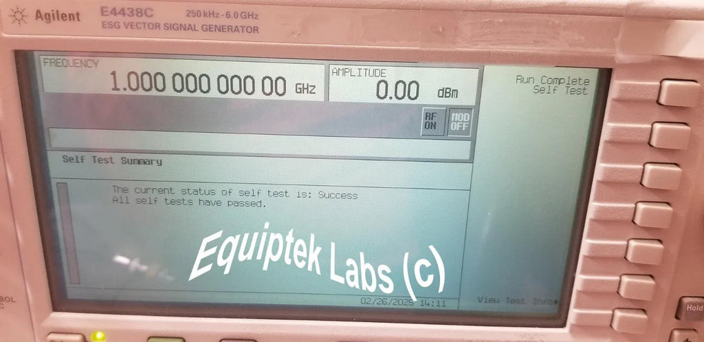 Keysight E4438C ESG Vector Signal Generator - 250 kHz to 6 GHz - ZYYKZ Test Equipment