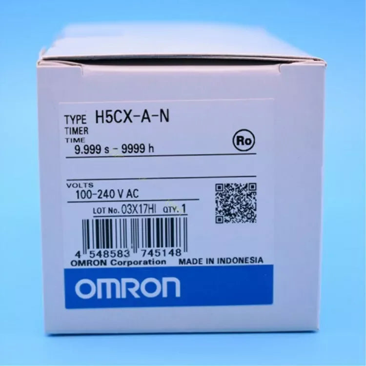 OMRON H5CX-A-N Digital Timer 100-240VAC - Original, In Box - ZYYKZ Test Equipment