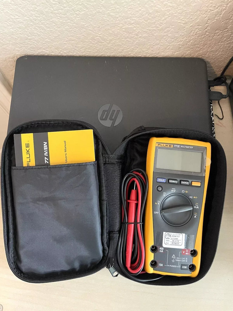 Fluke 77IV Digital Multimeter with Leads, Accessories & Stow Pouch - Calibrated 2023 - ZYYKZ Test Equipment