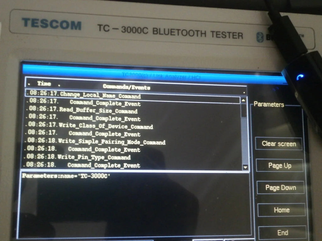 Tescom TC-3000C Bluetooth Signal Analyzer and Generator - ZYYKZ Test Equipment