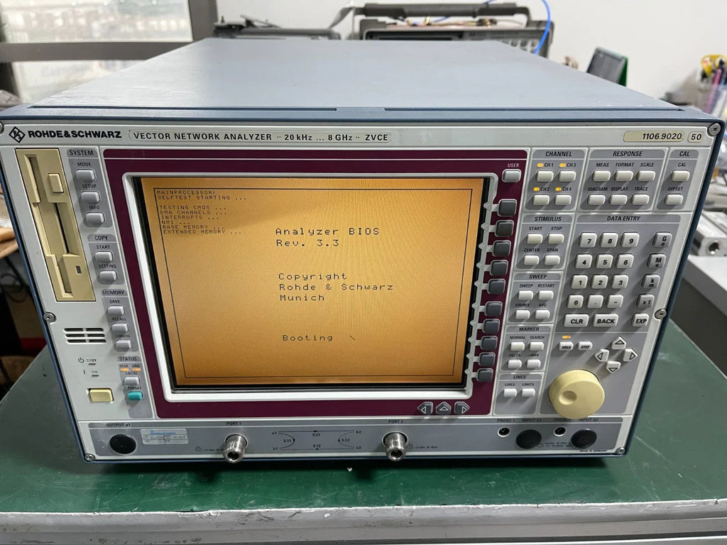 Rohde & Schwarz ZVCE Vector Network Analyzer 20 kHz - 8 GHz, Dual Port - ZYYKZ Test Equipment