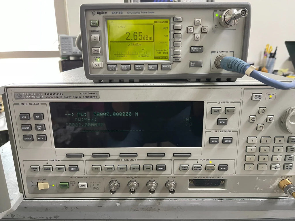 HP Agilent 83650B Synthesized Sweep Signal Generator 10MHz-50GHz - ZYYKZ Test Equipment