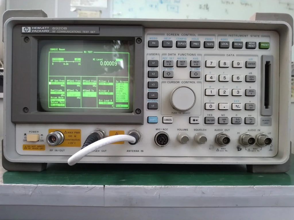 HP Agilent 8920B RF Communications Test Set with Options 016 & 102 - ZYYKZ Test Equipment