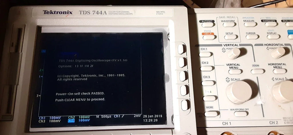 Tektronix TDS744A Oscilloscope LCD Display Upgrade Module - ZYYKZ Test Equipment