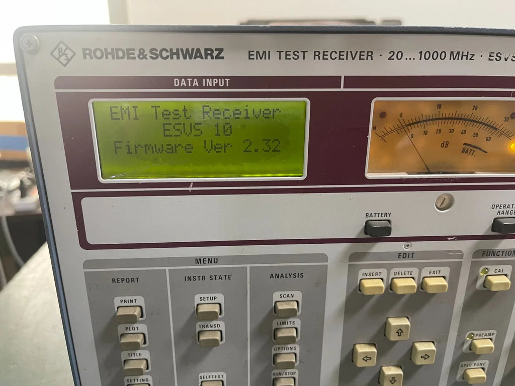 Rohde & Schwarz ESVS10 EMI Test Receiver 20 MHz to 1000 MHz - ZYYKZ Test Equipment