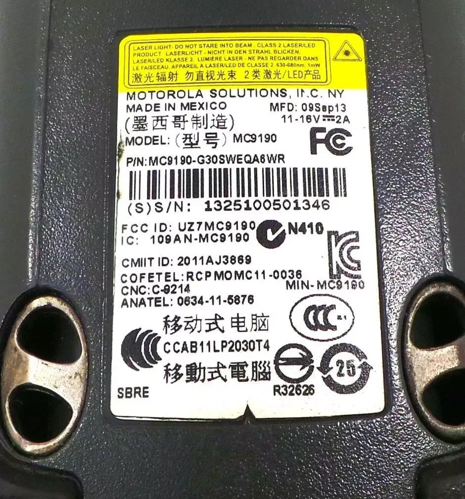 Motorola MC9190 Wireless Industrial Barcode Scanner - ZYYKZ Test Equipment