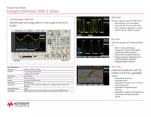 Load image into Gallery viewer, Keysight DSOX2002A InfiniiVision Oscilloscope - 70MHz, 2 Channels, 2 GSPS with Probes
