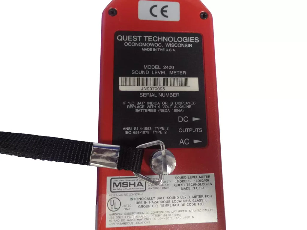 Quest Model 2400 Professional Sound Level Meter for Accurate Noise Measurement - ZYYKZ Test Equipment