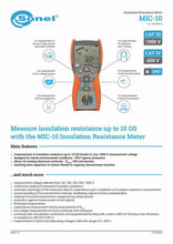 Load image into Gallery viewer, Sonel MIC-10 1kV Insulation Resistance Tester - 1000V MegOhmMeter