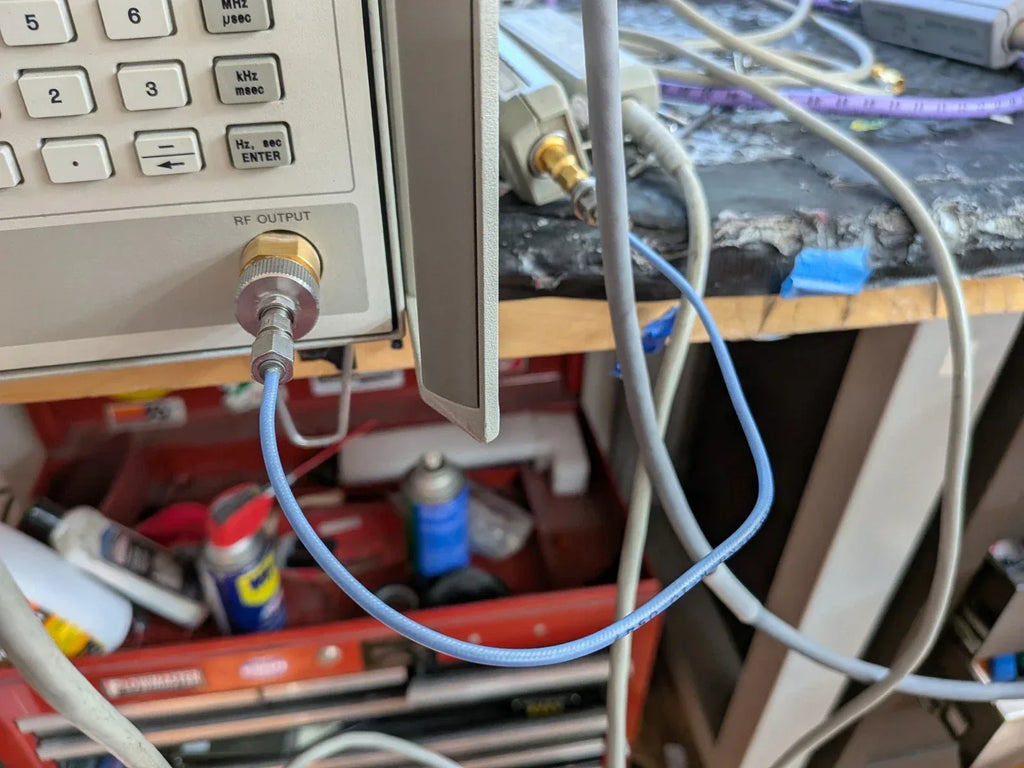 Huber & SUHNER Minibend Flex SMA to 3.5mm RF Cable 50 GHz, 25.4 cm (R-10) - ZYYKZ Test Equipment