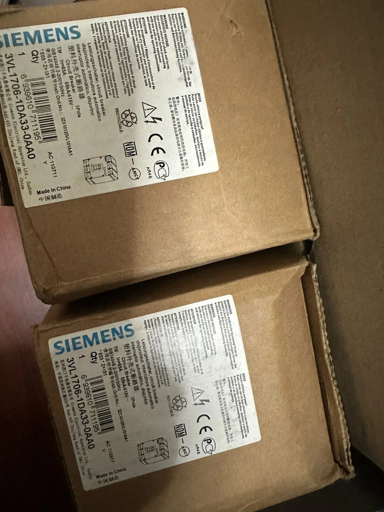 Siemens 3VL1706-1DA33-0AA0 3-Pole 125A Molded Case Circuit Breaker (MCCB) - ZYYKZ Test Equipment