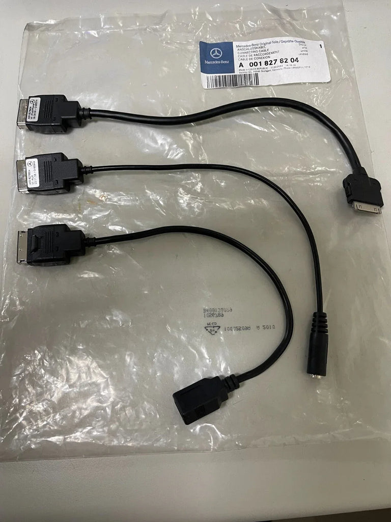 Mercedes-Benz Media Interface Cable Kit A0018278204 for iPod, iPhone 4 & USB - ZYYKZ Test Equipment