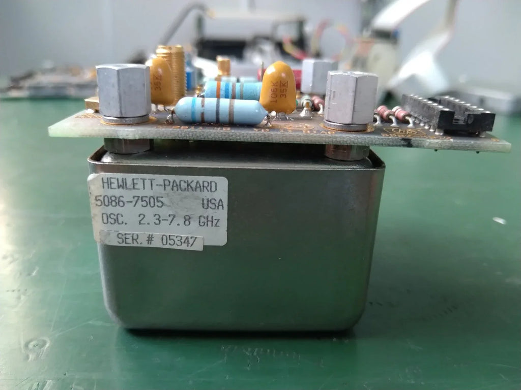 HP Agilent YTO YIG Tuned Oscillator 5086-7505, 2.3-7.8 GHz for 8360/83621A Series - ZYYKZ Test Equipment