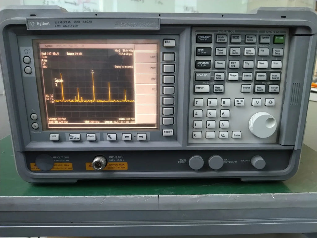 Agilent E7401A EMC Analyzer for Electromagnetic Compatibility Testing - ZYYKZ Test Equipment