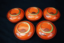 Wajima Lacquer Crescent Decorative Art Piece by Owan - ZYYKZ Test Equipment