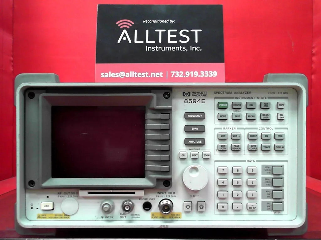 Agilent 8594E Spectrum Analyzer 9 kHz to 2.9 GHz - ZYYKZ Test Equipment