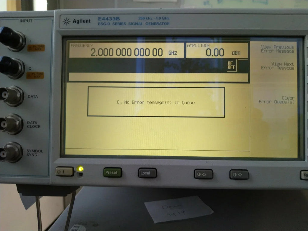 Agilent E4433B ESG-D Series Signal Generator, 250 kHz - 4 GHz - ZYYKZ Test Equipment
