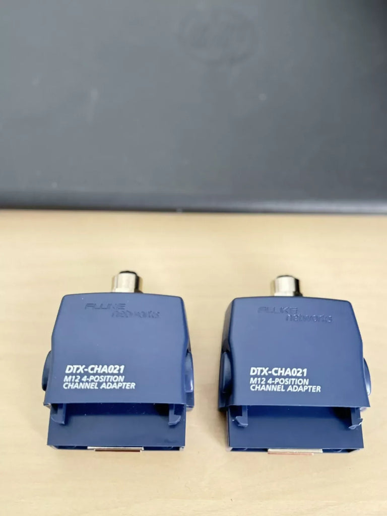Fluke Networks DTX-CHA021S M12 4-Position Channel Adapter Set of 2 - ZYYKZ Test Equipment