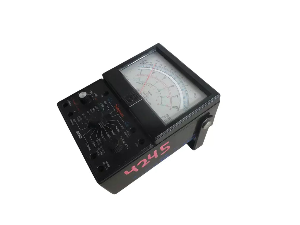Simpson 260 Series 6XLM Analog Multimeter with Rugged Case - ZYYKZ Test Equipment