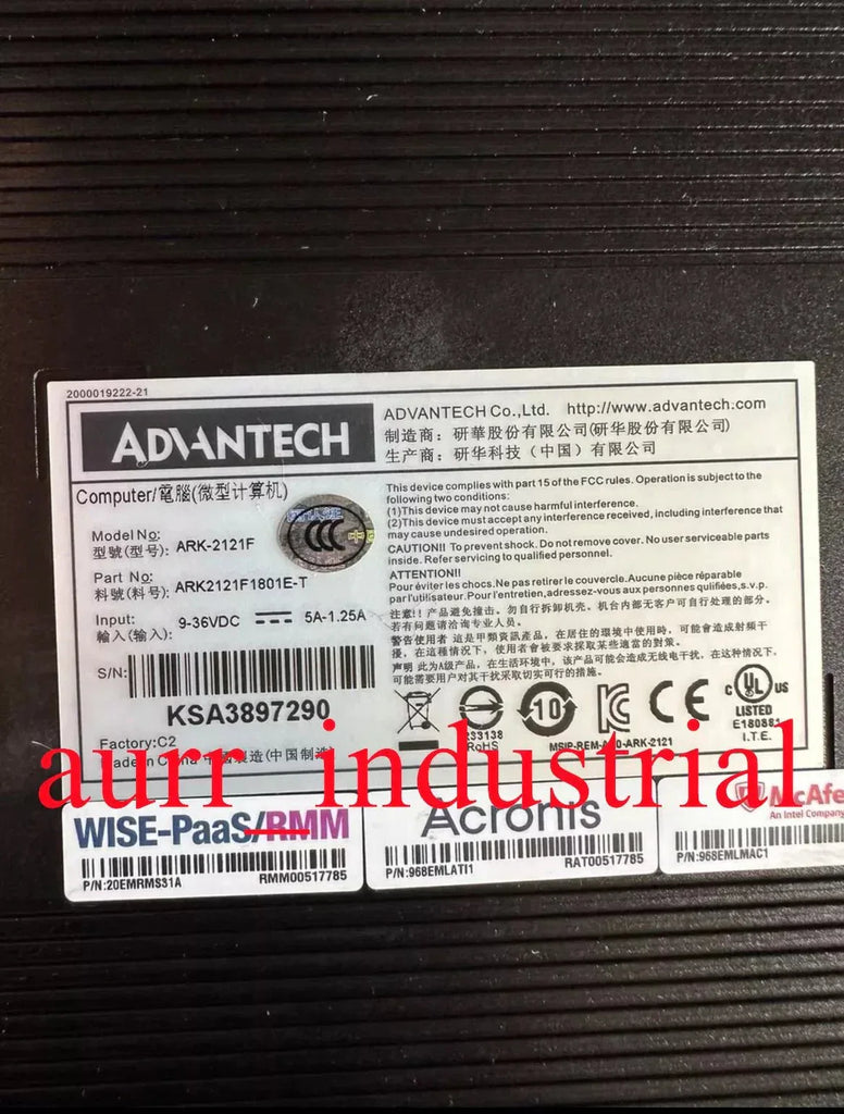 ARK ARK-2121F Industrial Embedded Computer - ZYYKZ Test Equipment
