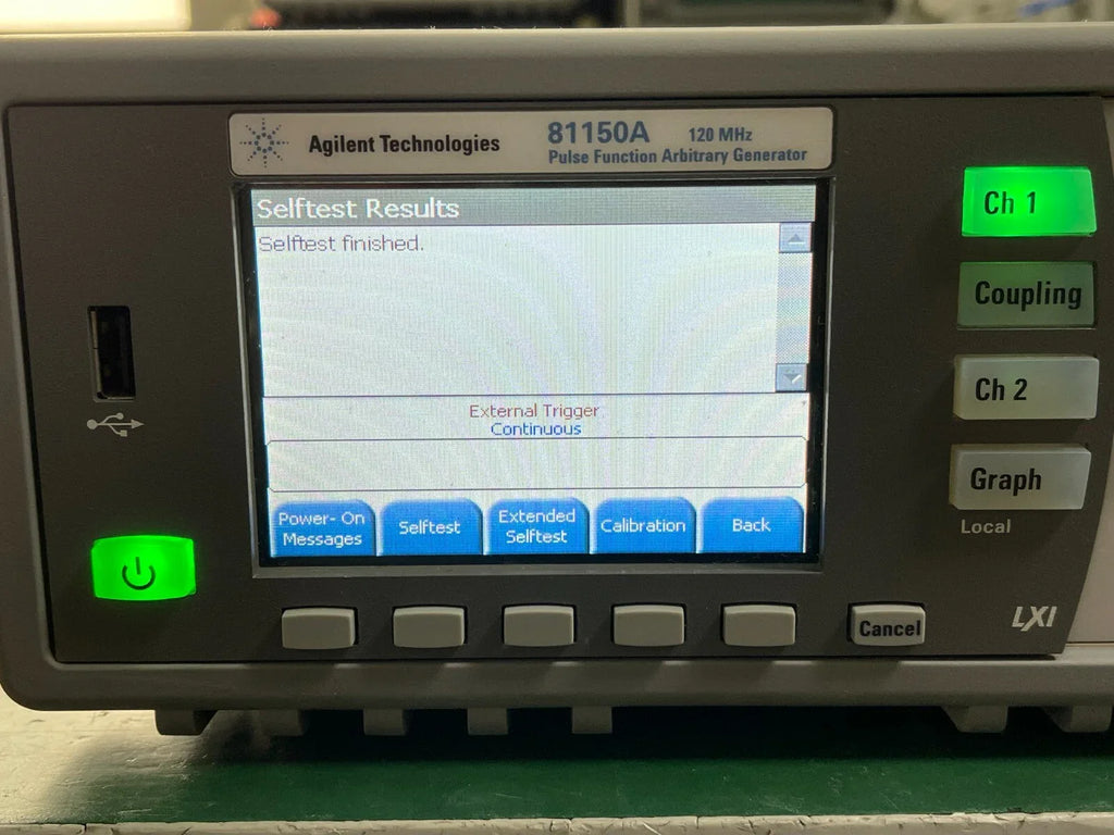 Agilent 81150A Pulse, Function & Arbitrary Waveform Generator with Option 002 - ZYYKZ Test Equipment
