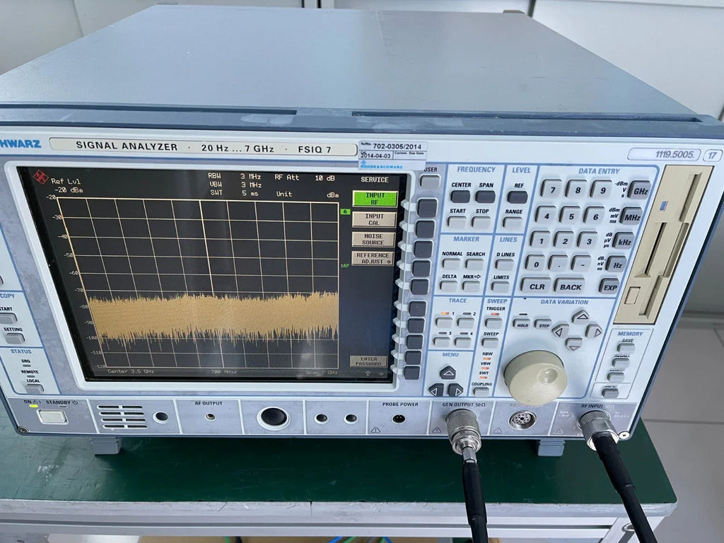 Rohde & Schwarz FSIQ7 Signal Analyzer 20 Hz to 7 GHz - ZYYKZ Test Equipment