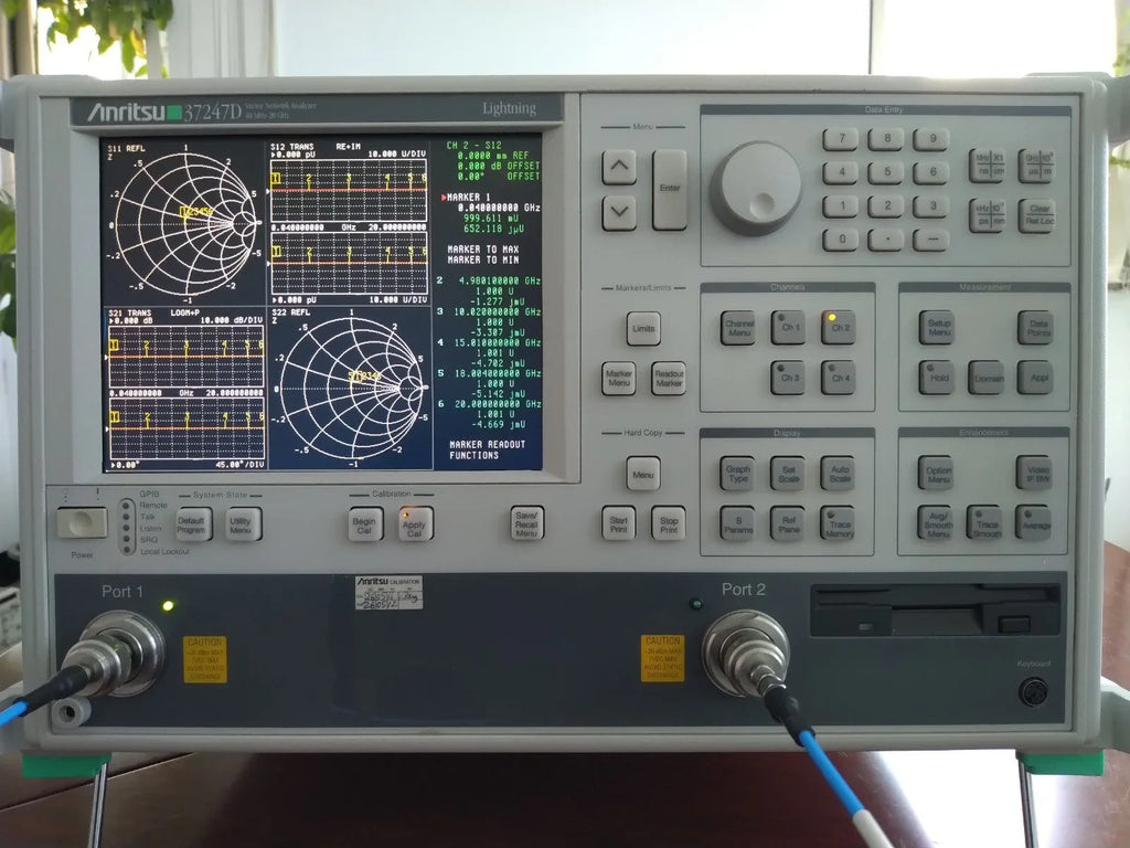 Anritsu 37247D Microwave Vector Network Analyzer, 40 MHz - 20 GHz, Ethernet Enabled - ZYYKZ Test Equipment