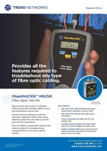 Load image into Gallery viewer, Trend Networks FIBERMASTER Series Fibre Data Cable Tester - Measures in mW and dBm