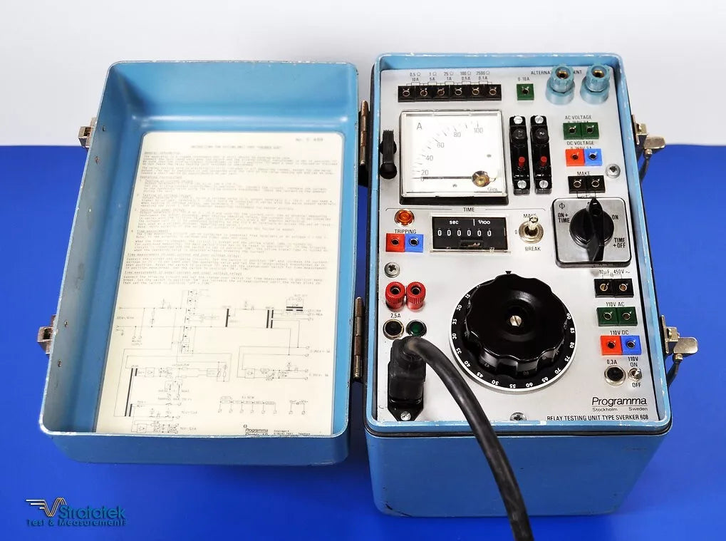 Programma SVERKER 608 Relay Test Set - 10A/100A ACV/DCV, NIST Calibrated, 220V Input