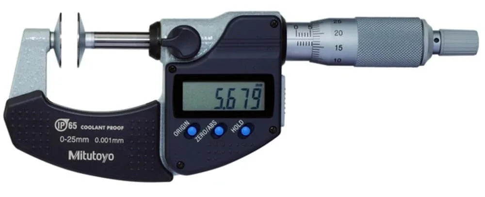 Mitutoyo GMA-25MX Digital Disc Micrometer 0-25mm IP65 Waterproof - ZYYKZ Test Equipment
