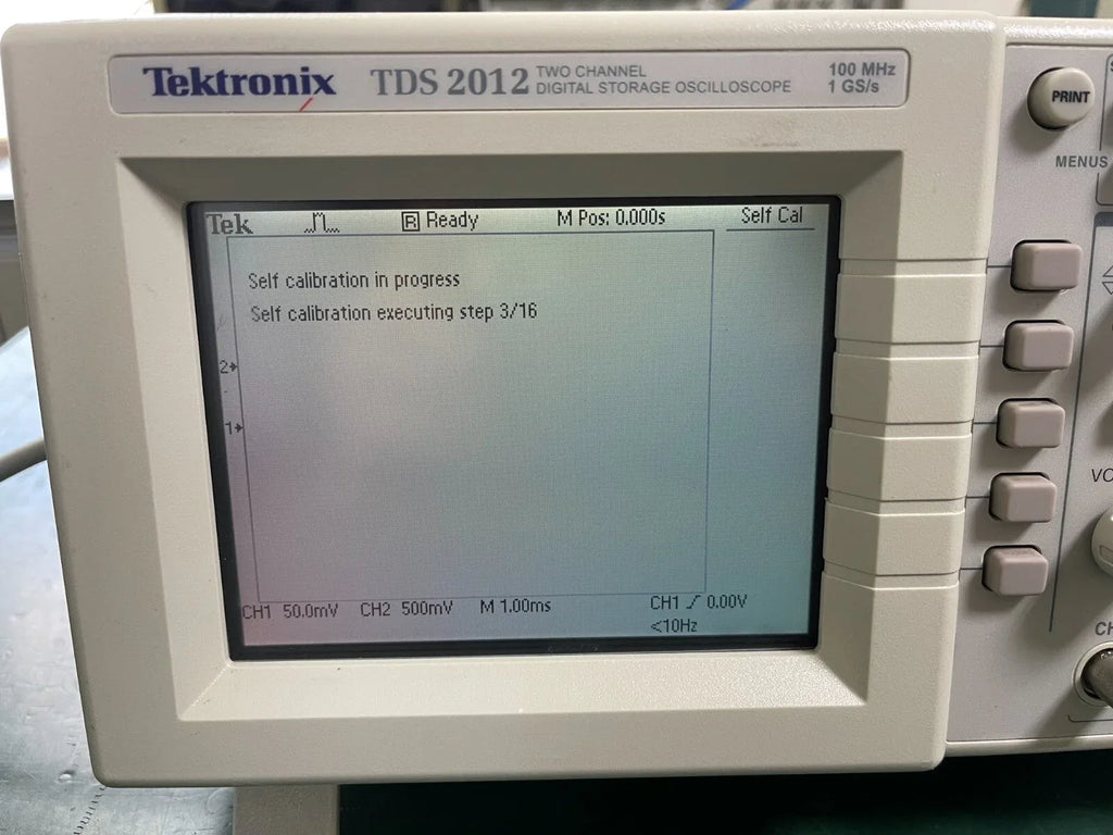 Tektronix TDS2012 Digital Storage Oscilloscope, 100MHz Bandwidth, 1GS/s Sample Rate, Dual Channel - ZYYKZ Test Equipment