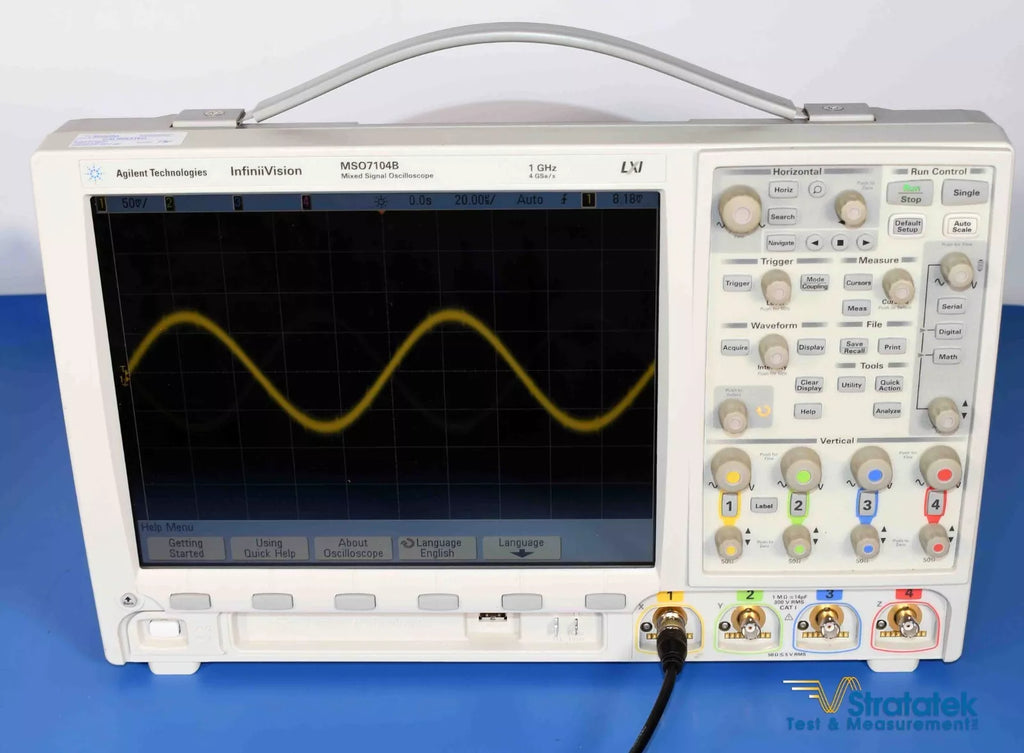 Agilent Keysight MSO7104B Mixed Signal Oscilloscope - 1.5 GHz, 6.25 GS/s, Calibrated