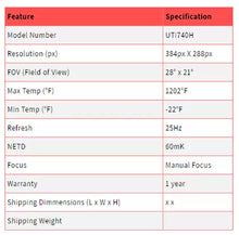 Load image into Gallery viewer, UNI-T UTi740H 384 Pro H-Series Thermal Imager