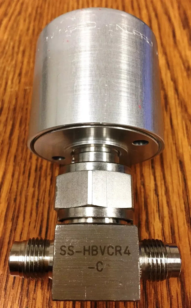 Nupro Swagelok SS-HBVCR4-C High Pressure Bellows Pneumatic Valve - ZYYKZ Test Equipment